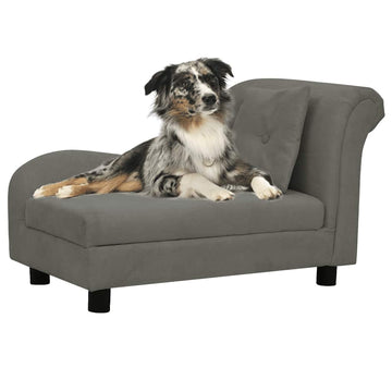 Canapé Pour Chien Avec Oreiller 83X44X44 Cm Peluche