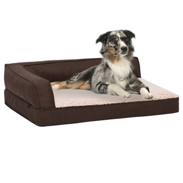 Matelas De Lit Ergonomique De Chien Polaire Aspect Lin