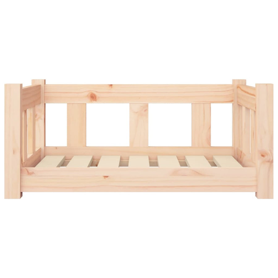 Lit Pour Chien 65,5X50,5X28 Cm Bois De Pin Solide