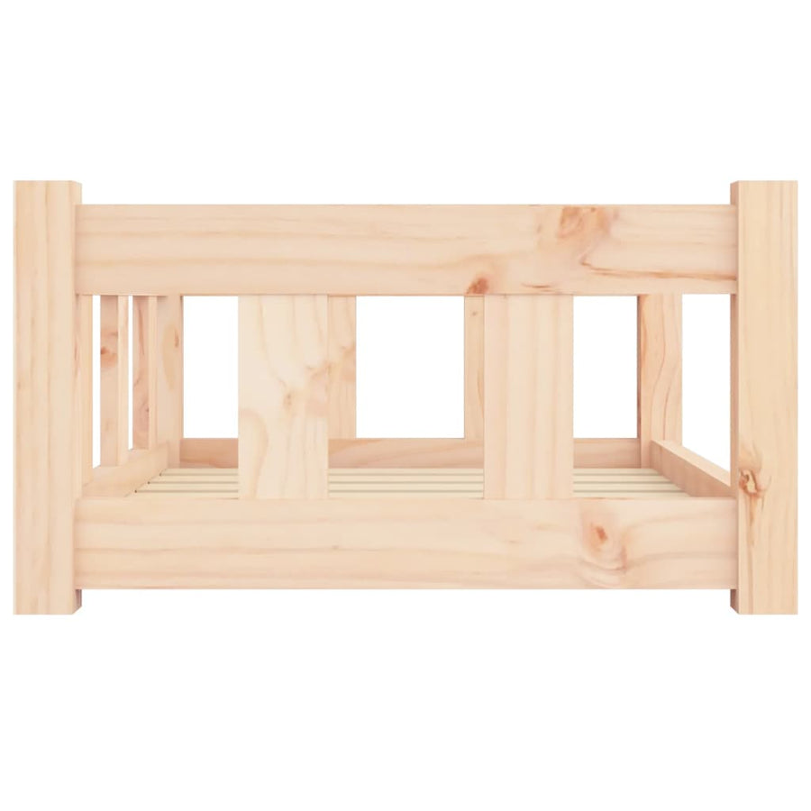 Lit Pour Chien 65,5X50,5X28 Cm Bois De Pin Solide