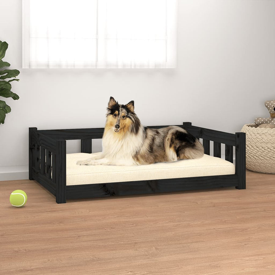 Lit Pour Chien 65,5X50,5X28 Cm Bois De Pin Solide