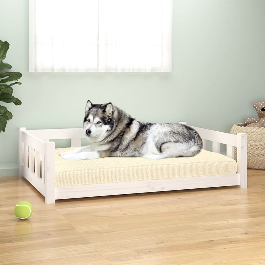 Lit Pour Chien 65,5X50,5X28 Cm Bois De Pin Solide