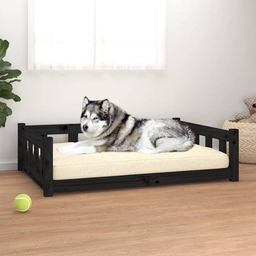 Lit Pour Chien 65,5X50,5X28 Cm Bois De Pin Solide
