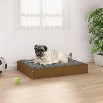 Lit Pour Chien 61,5X49X9 Cm Bois De Pin Solide